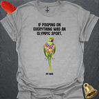 Green Indian Ringneck Olympic Pooper T-Shirt