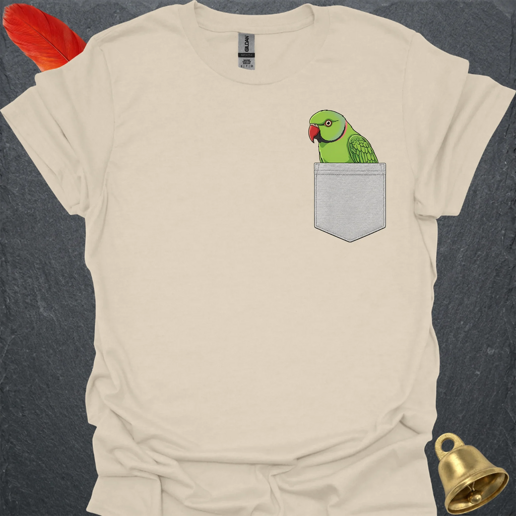Green Indian Ringneck Pocket T-Shirt