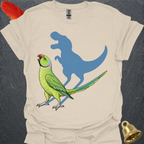 Green Indian Ringneck Roar T-Shirt