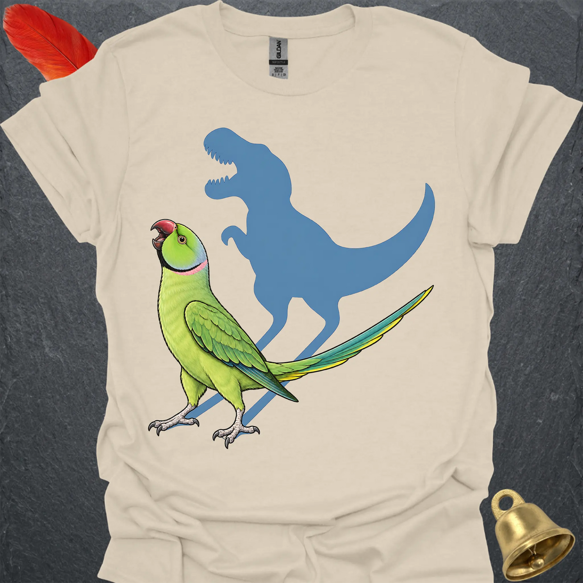 Green Indian Ringneck Roar T-Shirt