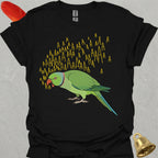 Green Indian Ringneck Scream T-Shirt