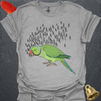 Green Indian Ringneck Scream T-Shirt