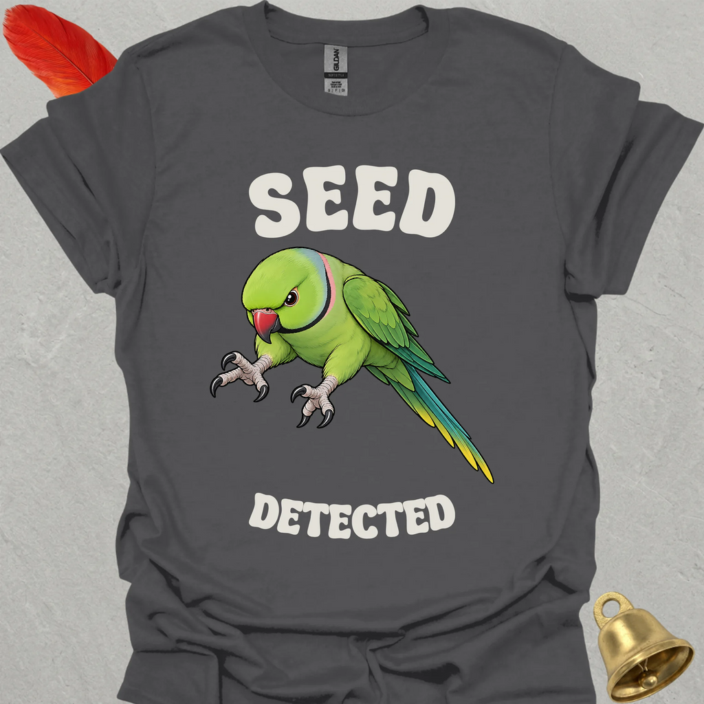Green Indian Ringneck Seed Detected T-Shirt