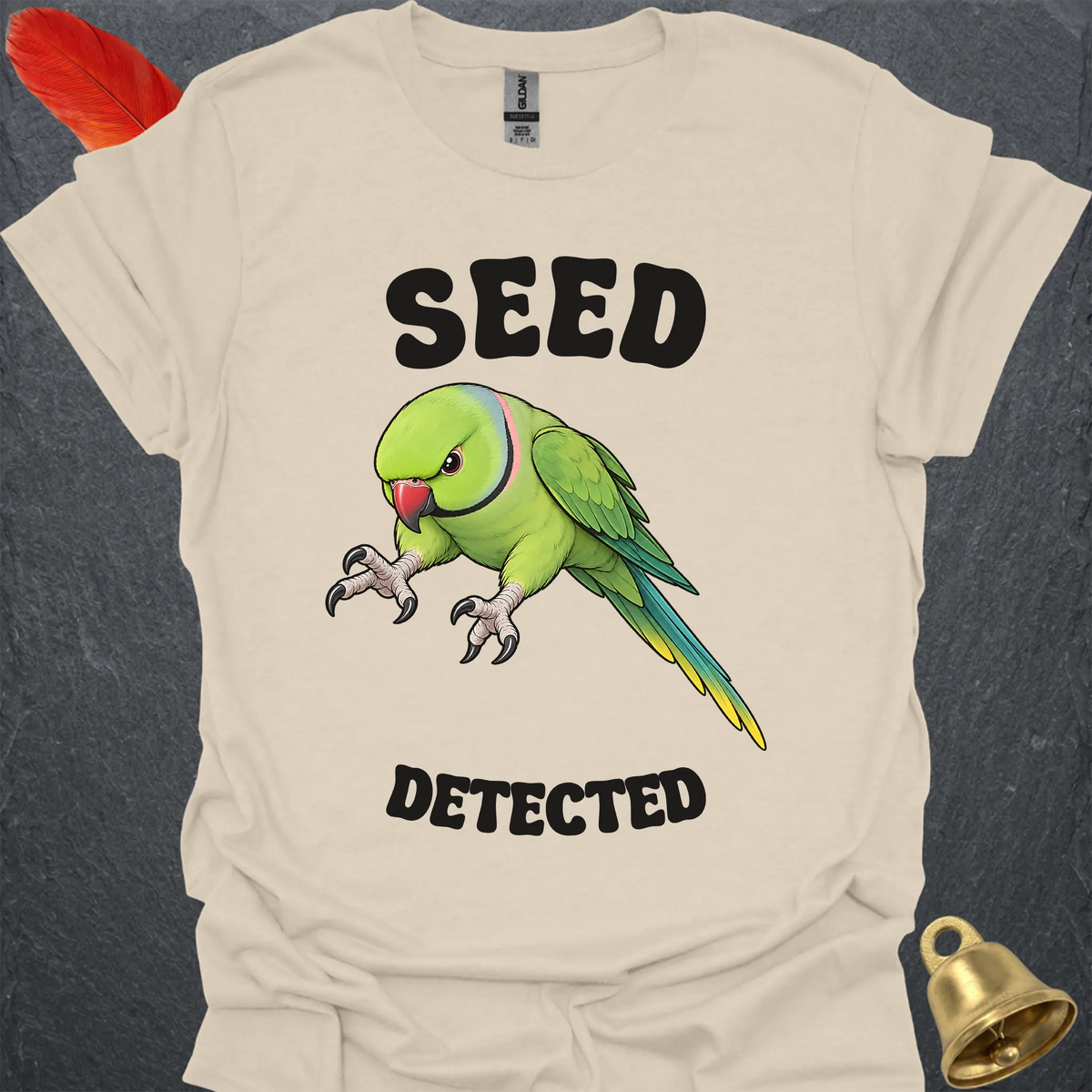 Green Indian Ringneck Seed Detected T-Shirt