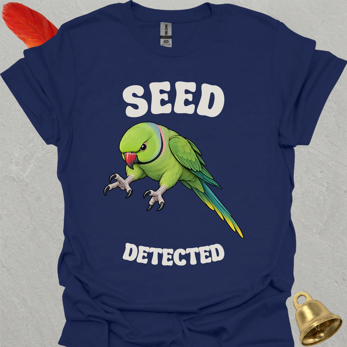 Green Indian Ringneck Seed Detected T-Shirt