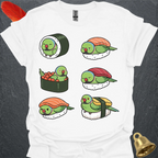 Green Indian Ringneck Sushi T-Shirt