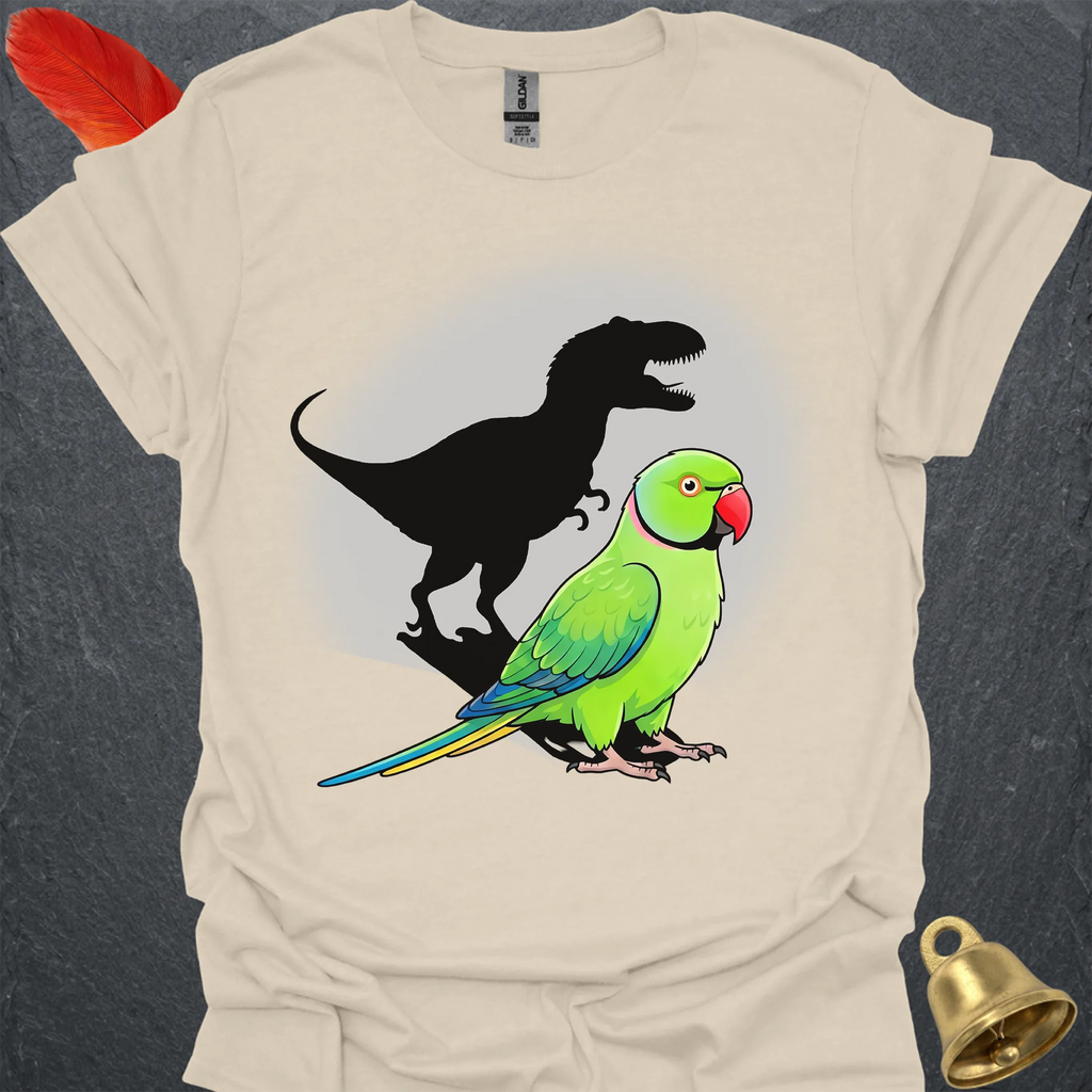 Green Indian Ringneck T-Rex T-Shirt