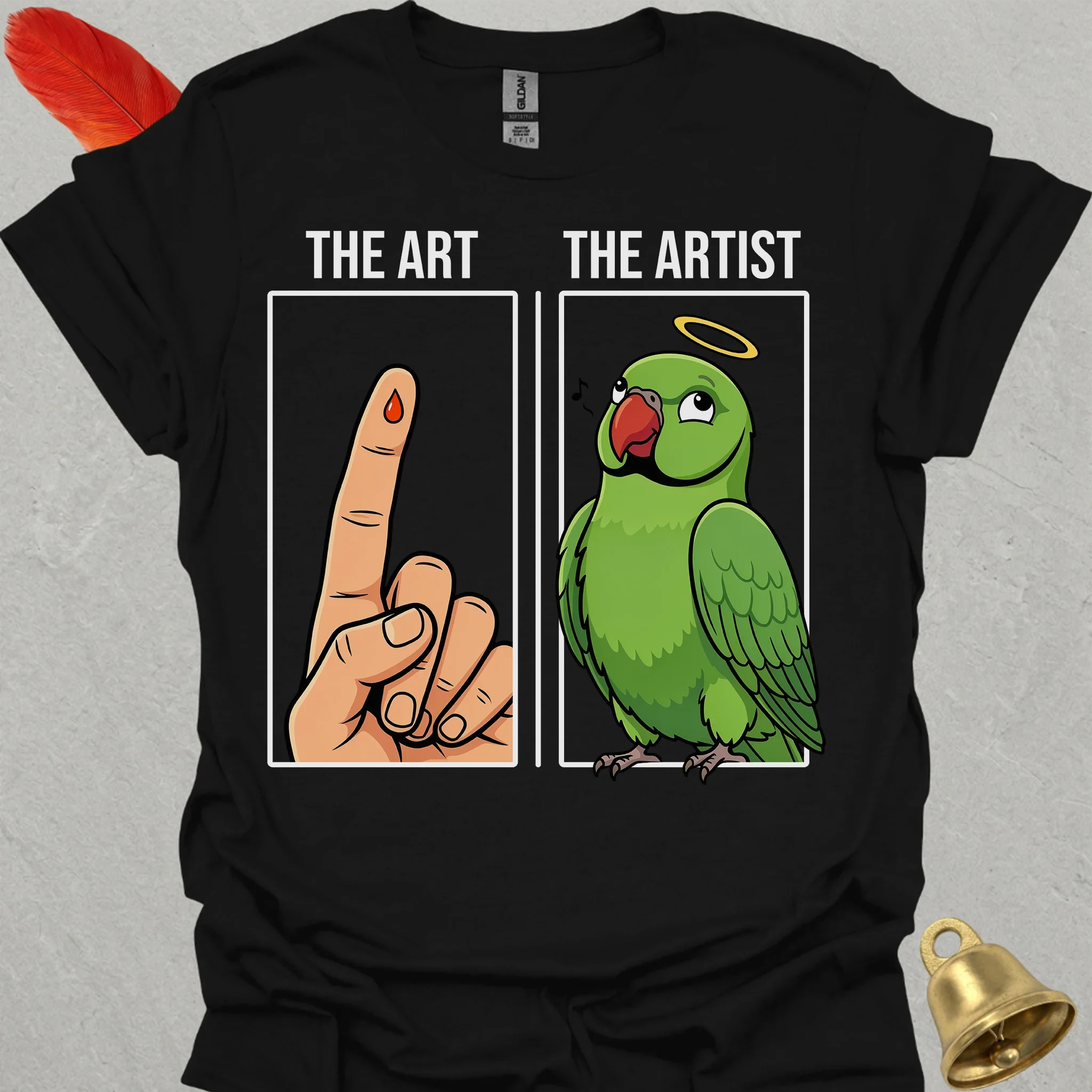 Green Indian Ringneck The Artist T-Shirt