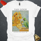 Green Indian Ringneck Van Gogh T-Shirt