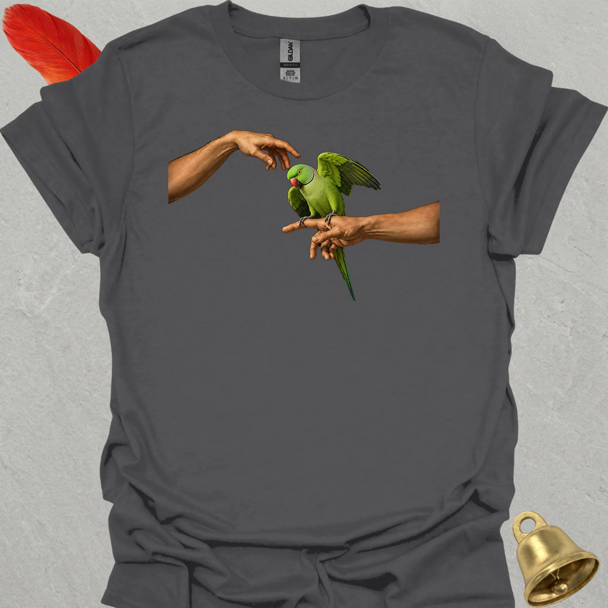 Green Parakeet Adam T-Shirt