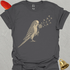 Green Parakeet Blowing Wishes T-Shirt