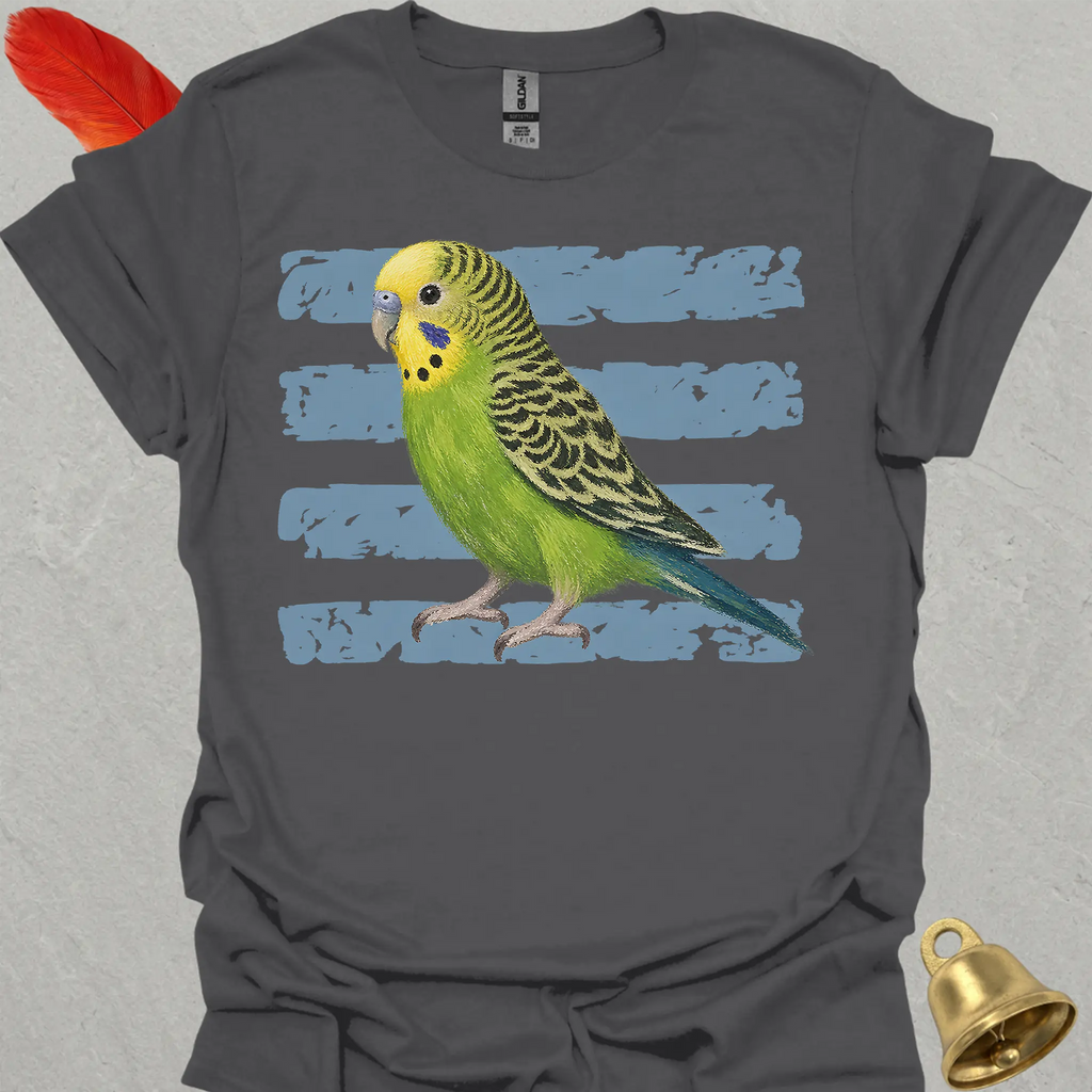 Green Parakeet Brush T-Shirt