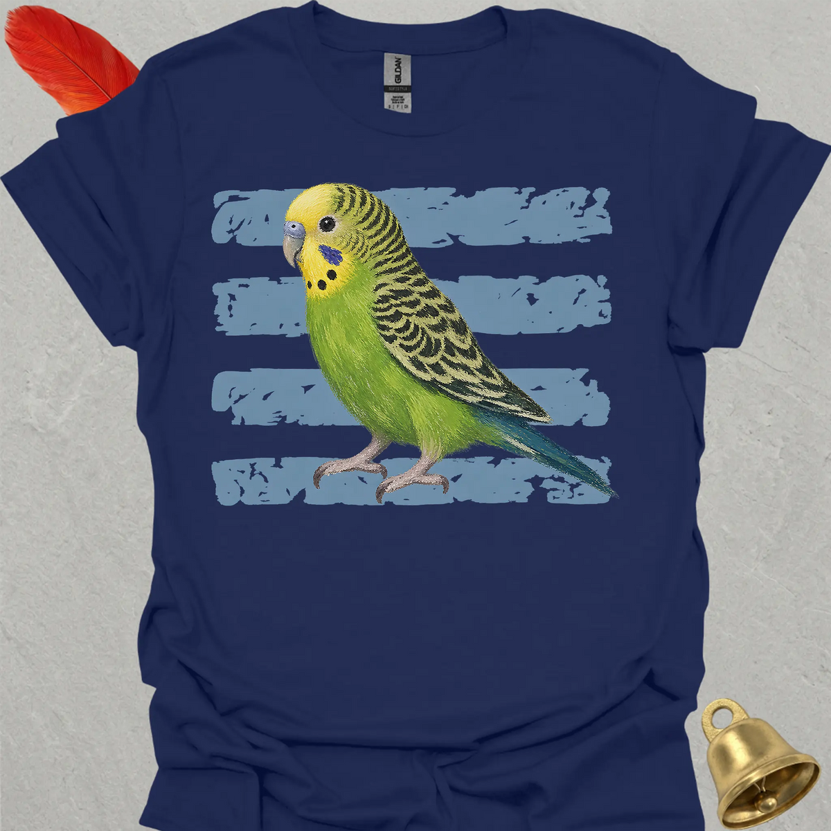 Green Parakeet Brush T-Shirt