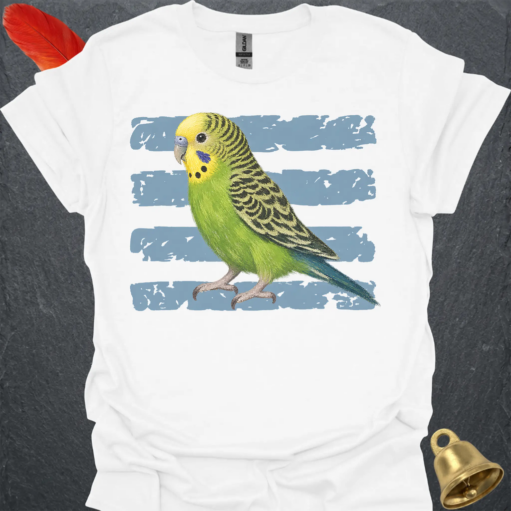Green Parakeet Brush T-Shirt