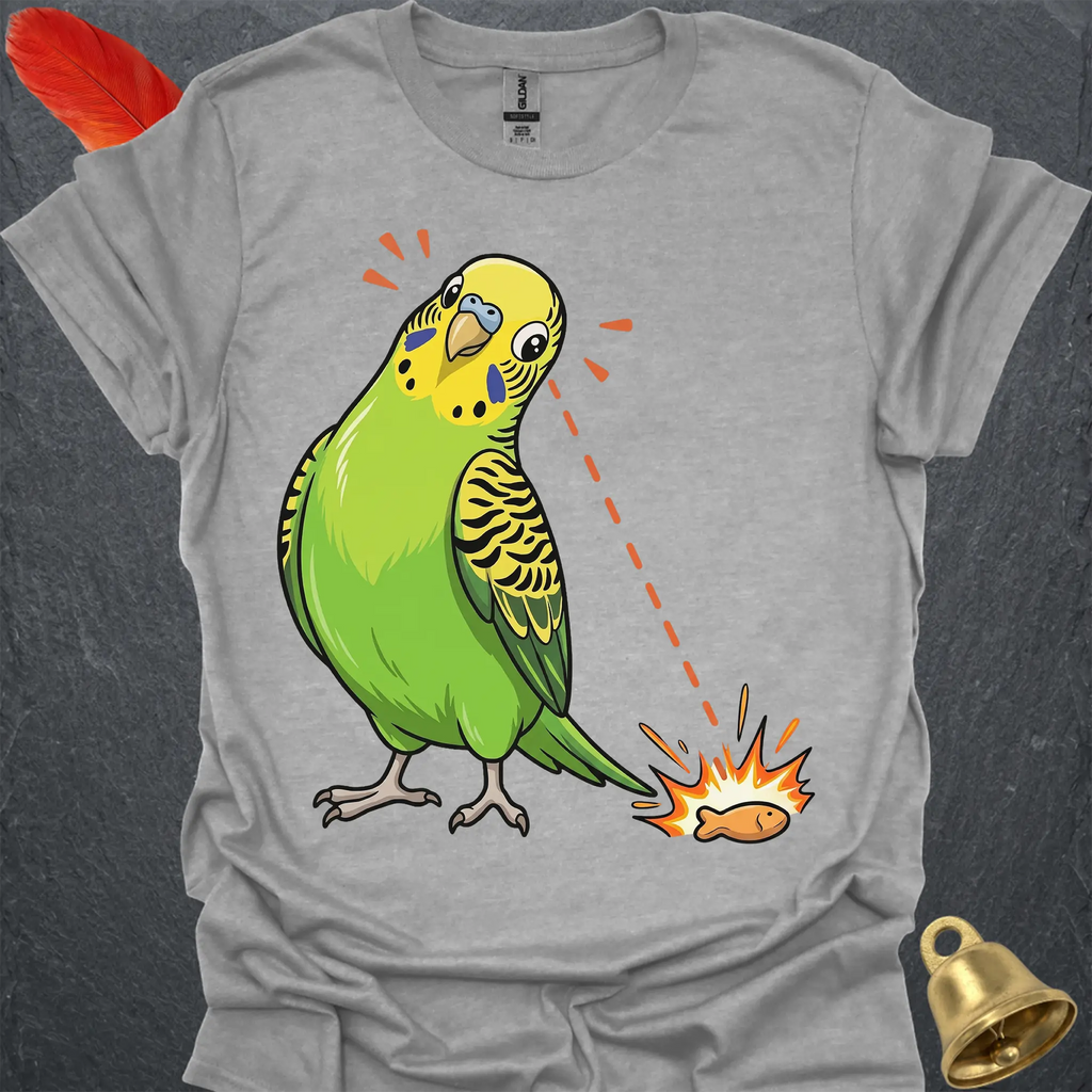 Green Parakeet Eye on Prize T-Shirt