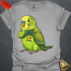 Green Parakeet I Love Dad T-Shirt