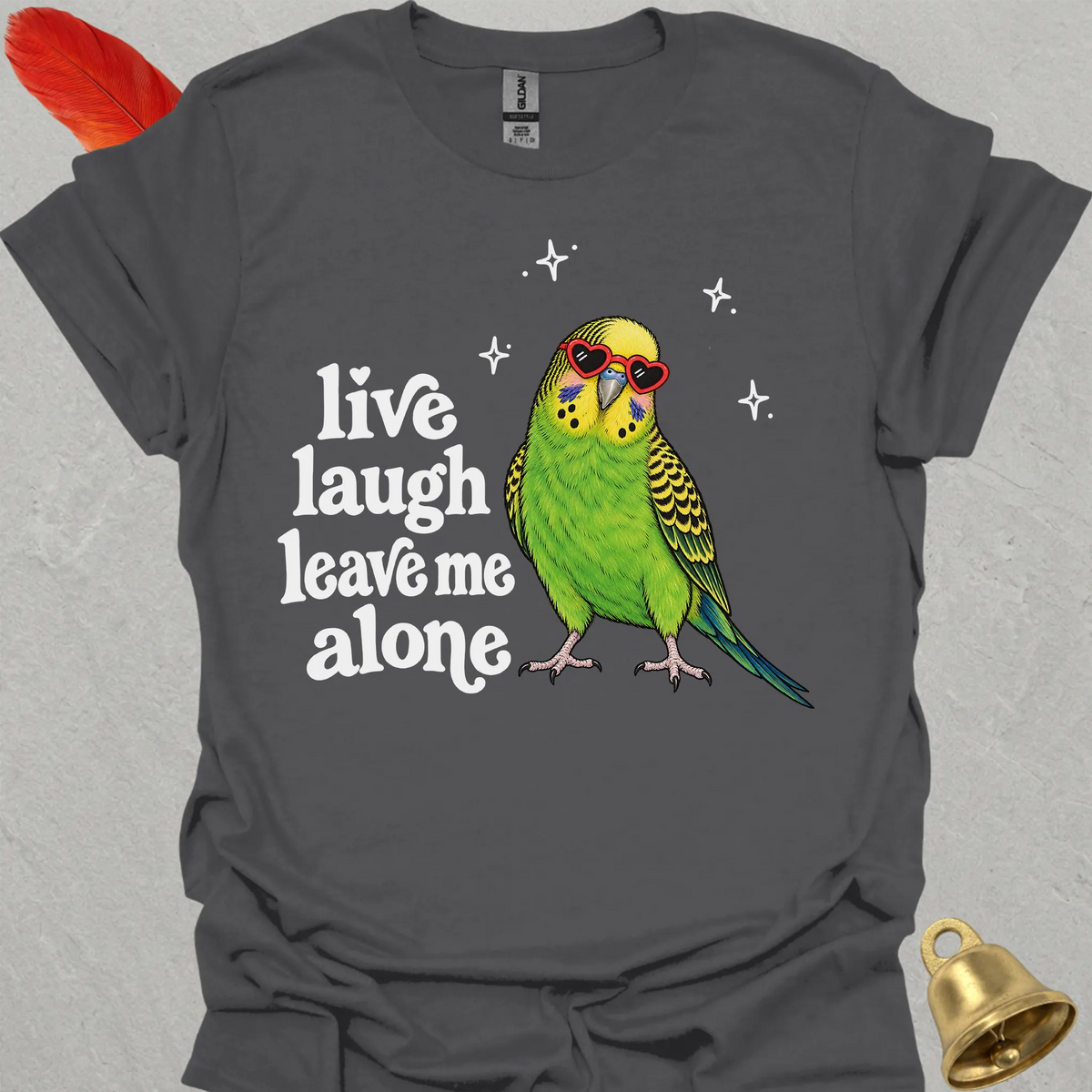Green Parakeet Live Laugh T-Shirt