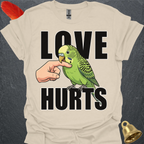Green Parakeet Love Hurts T-Shirt
