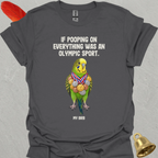 Green Parakeet Olympic Pooper T-Shirt