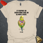 Green Parakeet Olympic Pooper T-Shirt