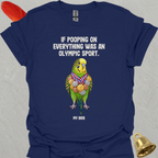 Green Parakeet Olympic Pooper T-Shirt