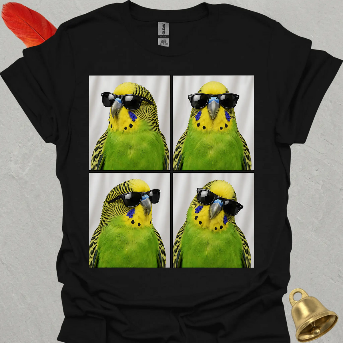 Green Parakeet Photobooth T-Shirt
