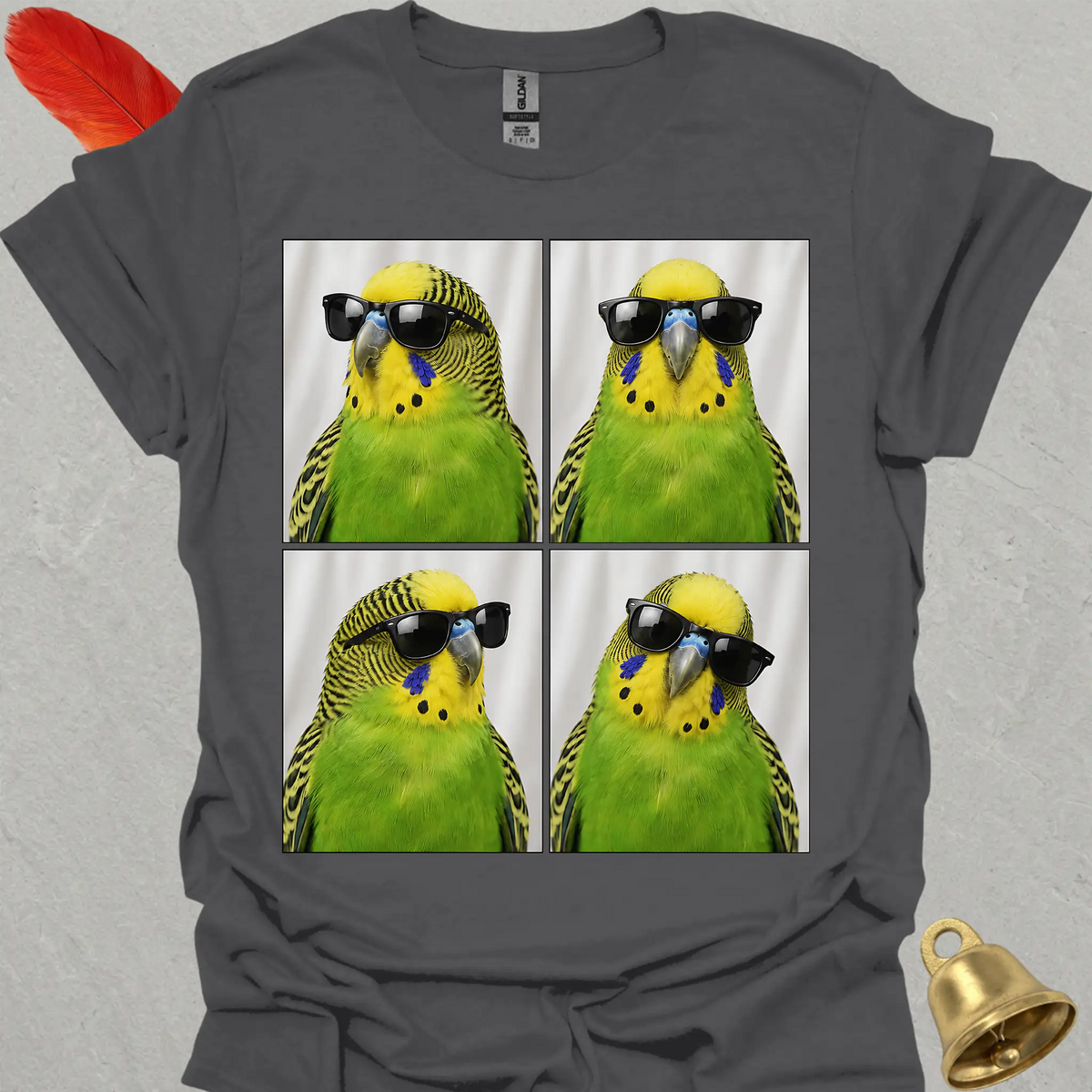 Green Parakeet Photobooth T-Shirt