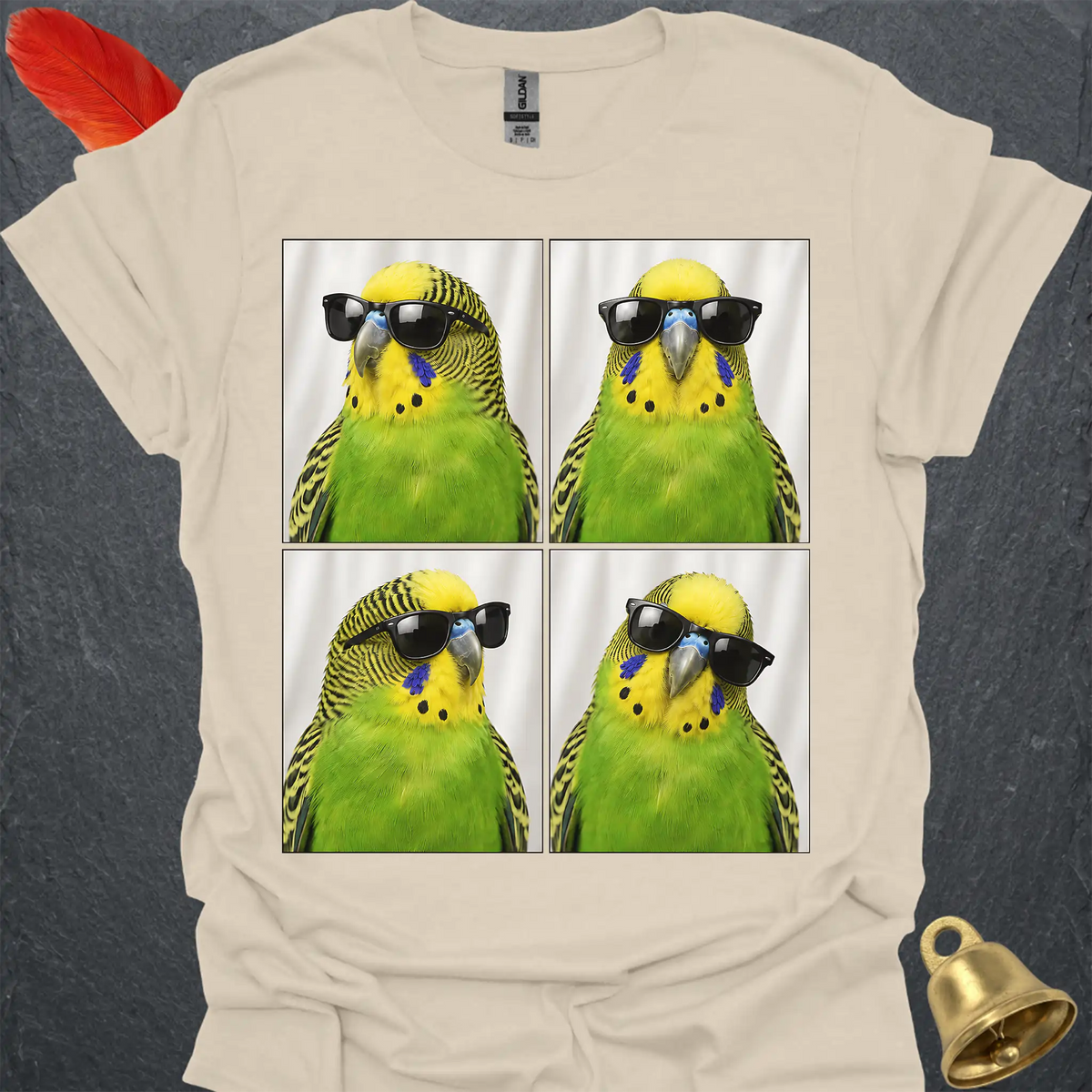 Green Parakeet Photobooth T-Shirt