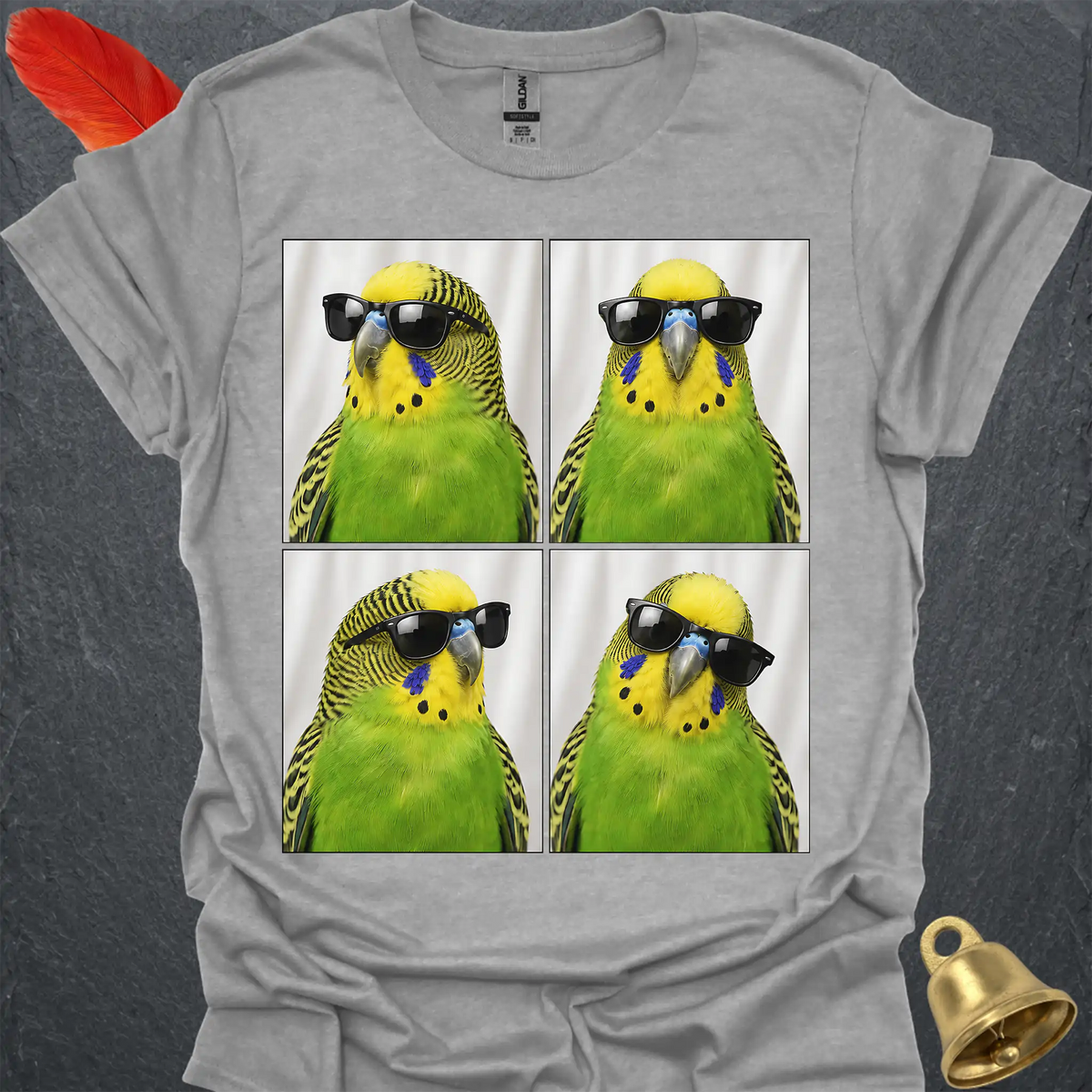 Green Parakeet Photobooth T-Shirt
