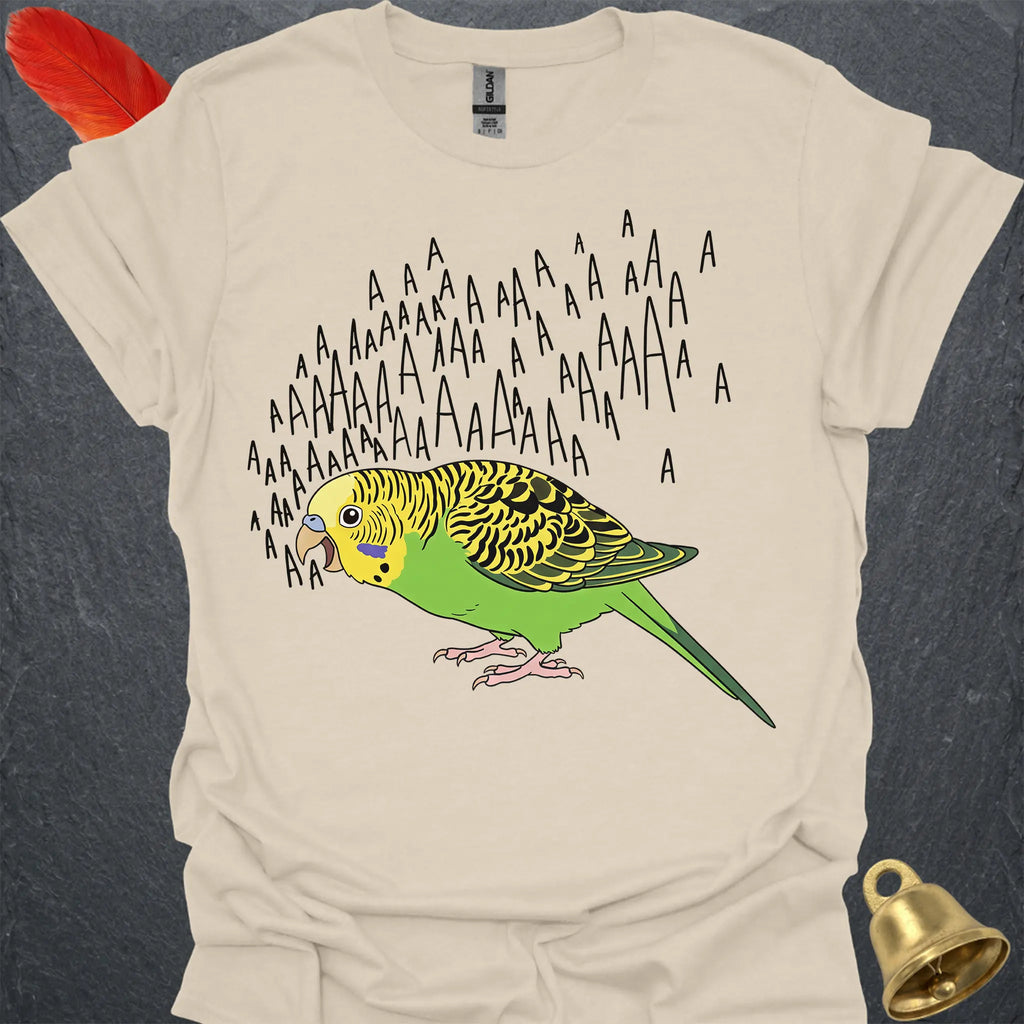 Green Parakeet Scream T-Shirt