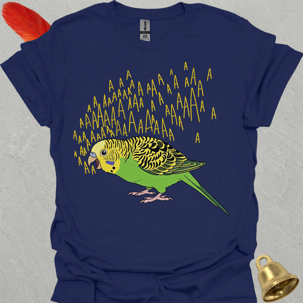 Green Parakeet Scream T-Shirt