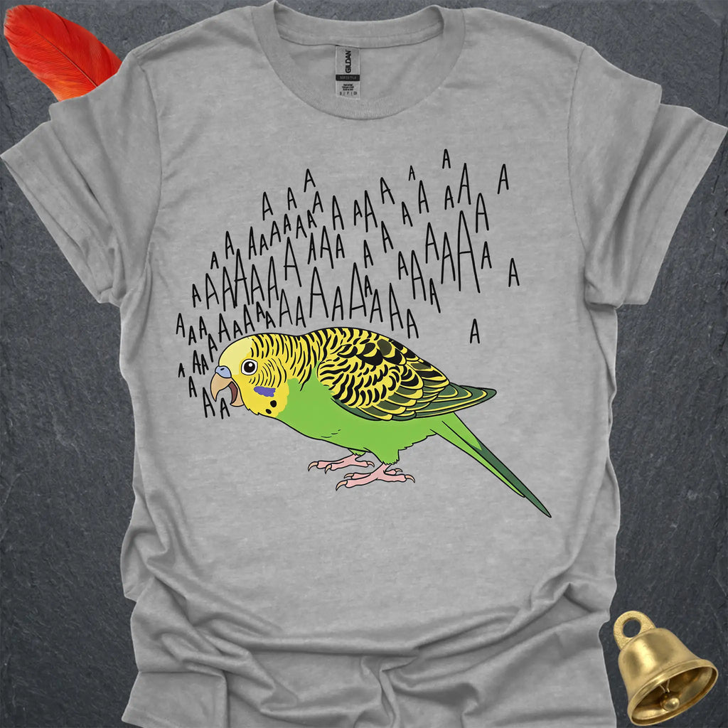 Green Parakeet Scream T-Shirt