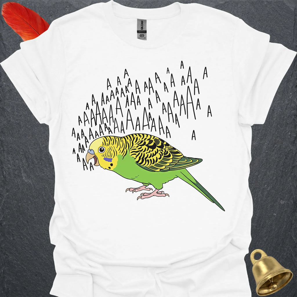 Green Parakeet Scream T-Shirt