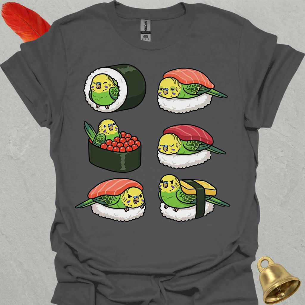 Green Parakeet Sushi T-Shirt