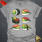 Green Parakeet Sushi T-Shirt