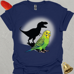 Green Parakeet T-Rex T-Shirt