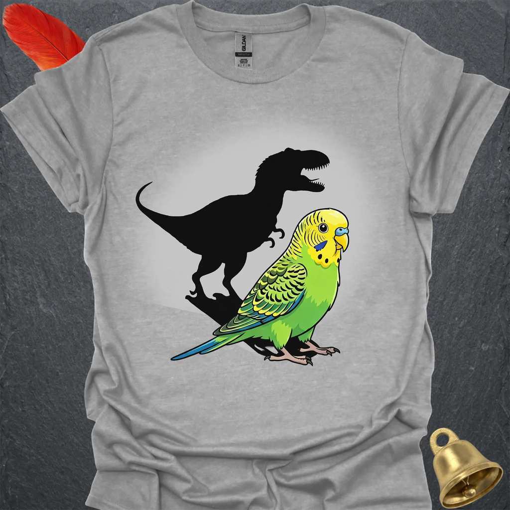 Green Parakeet T-Rex T-Shirt
