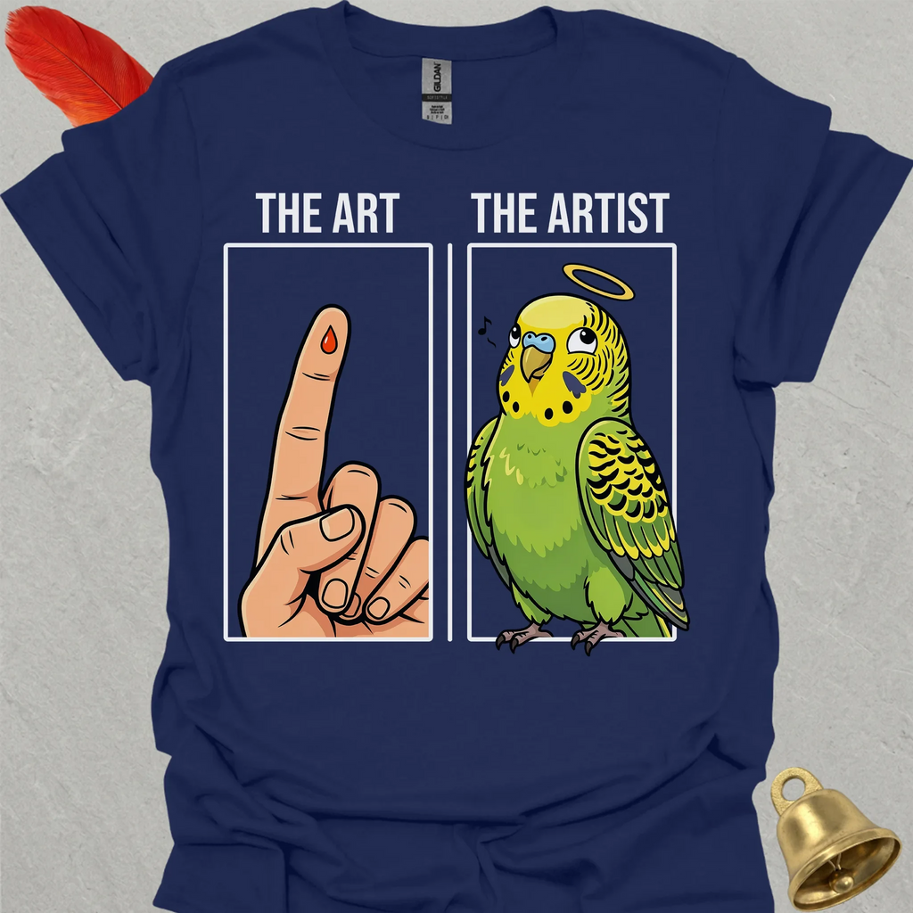 Green Parakeet The Artist T-Shirt
