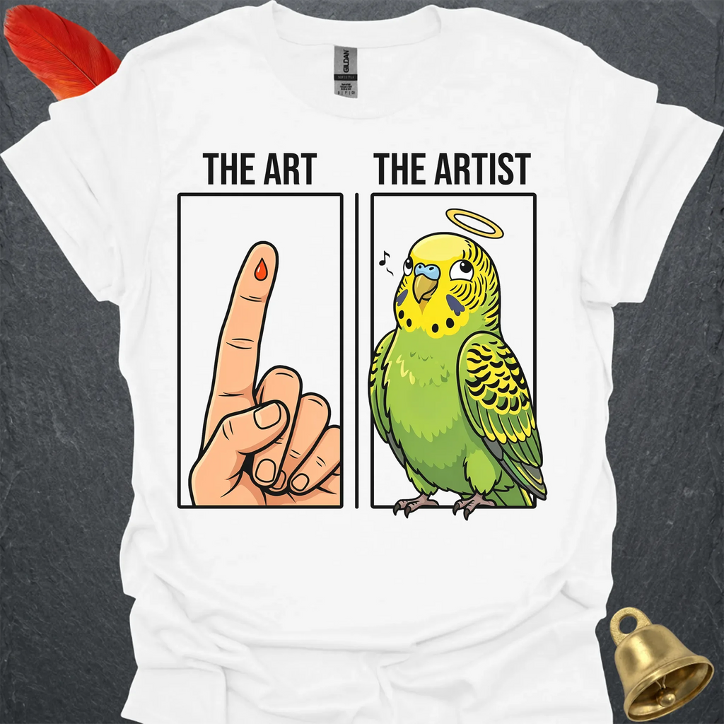Green Parakeet The Artist T-Shirt