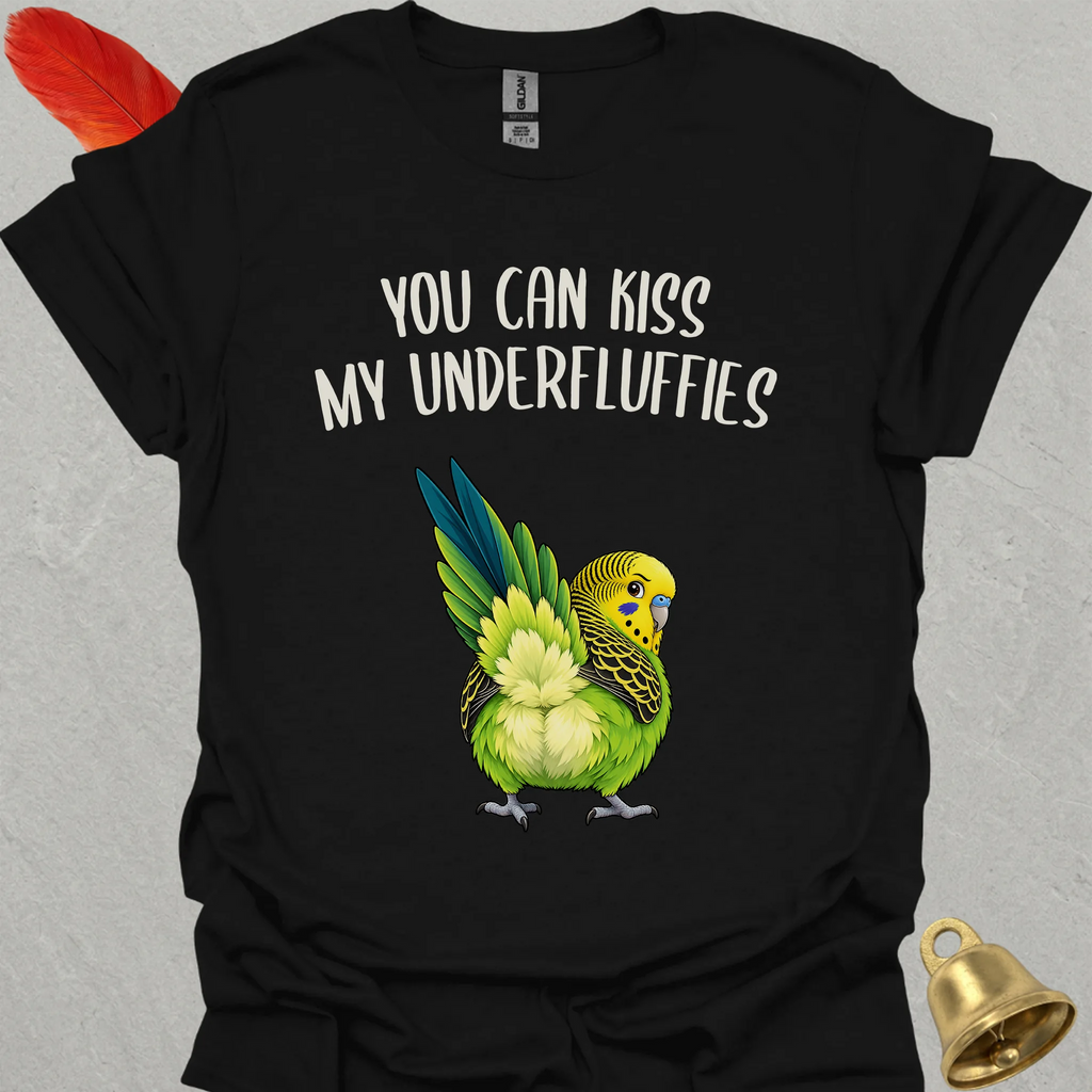 Green Parakeet Underfluffies T-Shirt