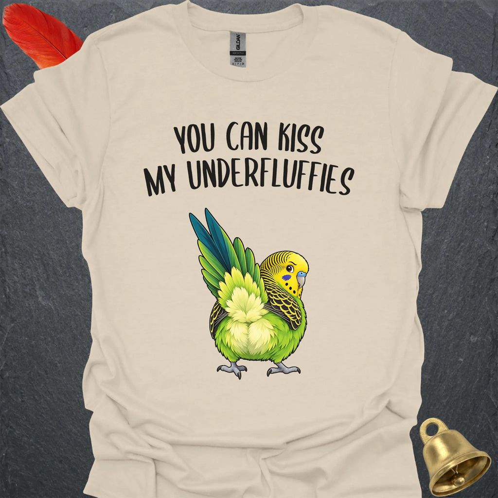 Green Parakeet Underfluffies T-Shirt