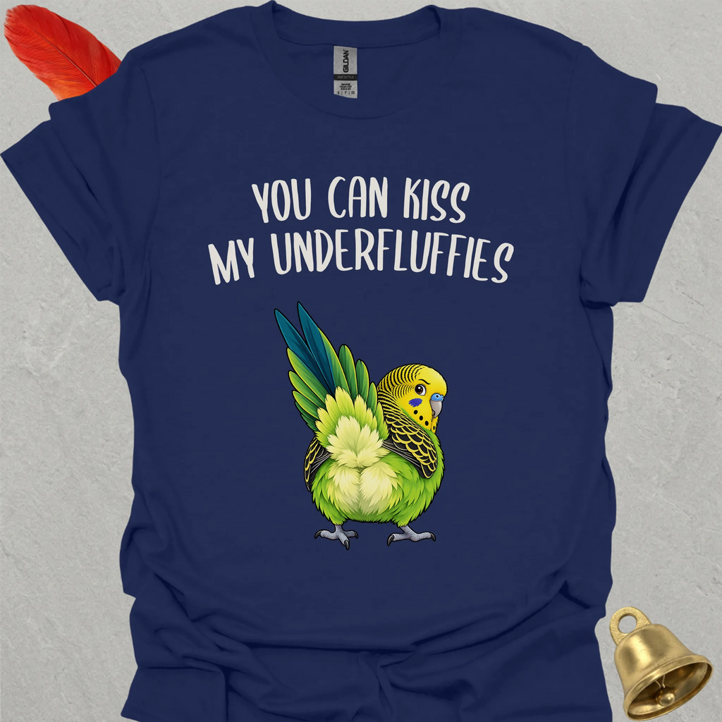 Green Parakeet Underfluffies T-Shirt