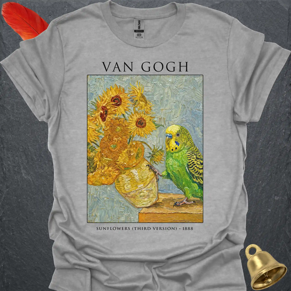 Green Parakeet Van Gogh T-Shirt
