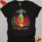 Green Quaker Parrot Abduction T-Shirt