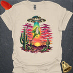 Green Quaker Parrot Abduction T-Shirt