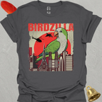 Green Quaker Parrot Birdzilla T-Shirt