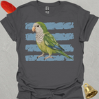 Green Quaker Parrot Brush T-Shirt
