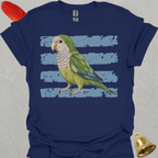 Green Quaker Parrot Brush T-Shirt