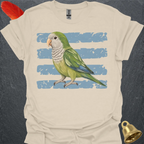 Green Quaker Parrot Brush T-Shirt