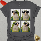 Green Quaker Parrot Photobooth T-Shirt